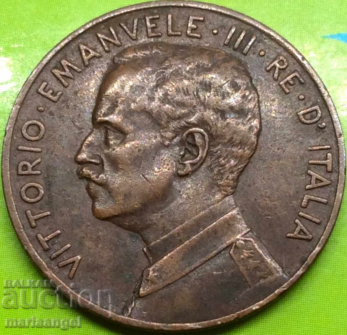 Delivery of 5 centesimi 1915 Italy large copper coin Delivery of 5 centesimi 1915 Italy large copper coin