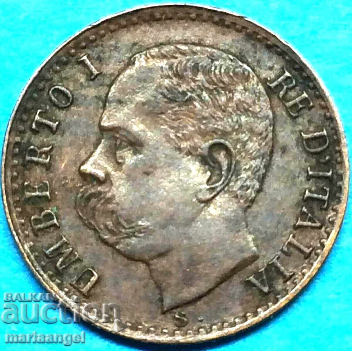 1 λεπτό 1896 λεπτό Ιταλία R - Ρώμη βασιλιάς Ουμπέρτο σπάνιο - 5