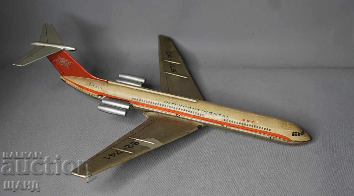 Auction  IL 62 Old Metal Sheet Toy Airplane Model