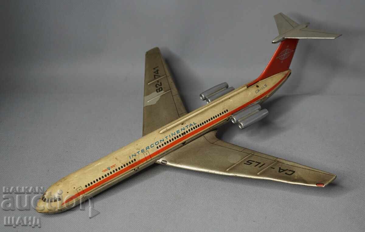 IL 62 Old Metal Sheet Toy Airplane Model