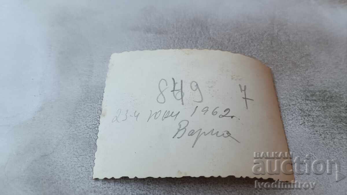 Photo Varna Boy with belt and sombrero on the beach 1962 with price 2.25 BGN | € 1.15