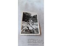 Photograph Varshets Man woman and boy in the river 1958