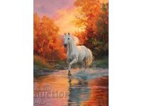 Cal de foc - Tablou 21/30 - reproducere acuarelă