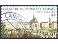 Timbrul poștal timbrat Universitatea din Leipzig din Germania