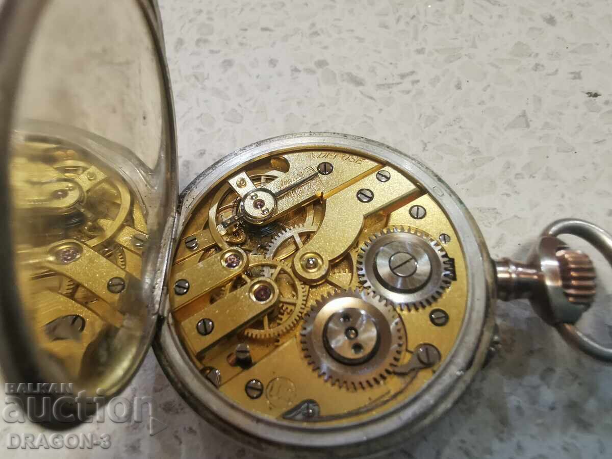 SILVER POCKET WATCH - 6