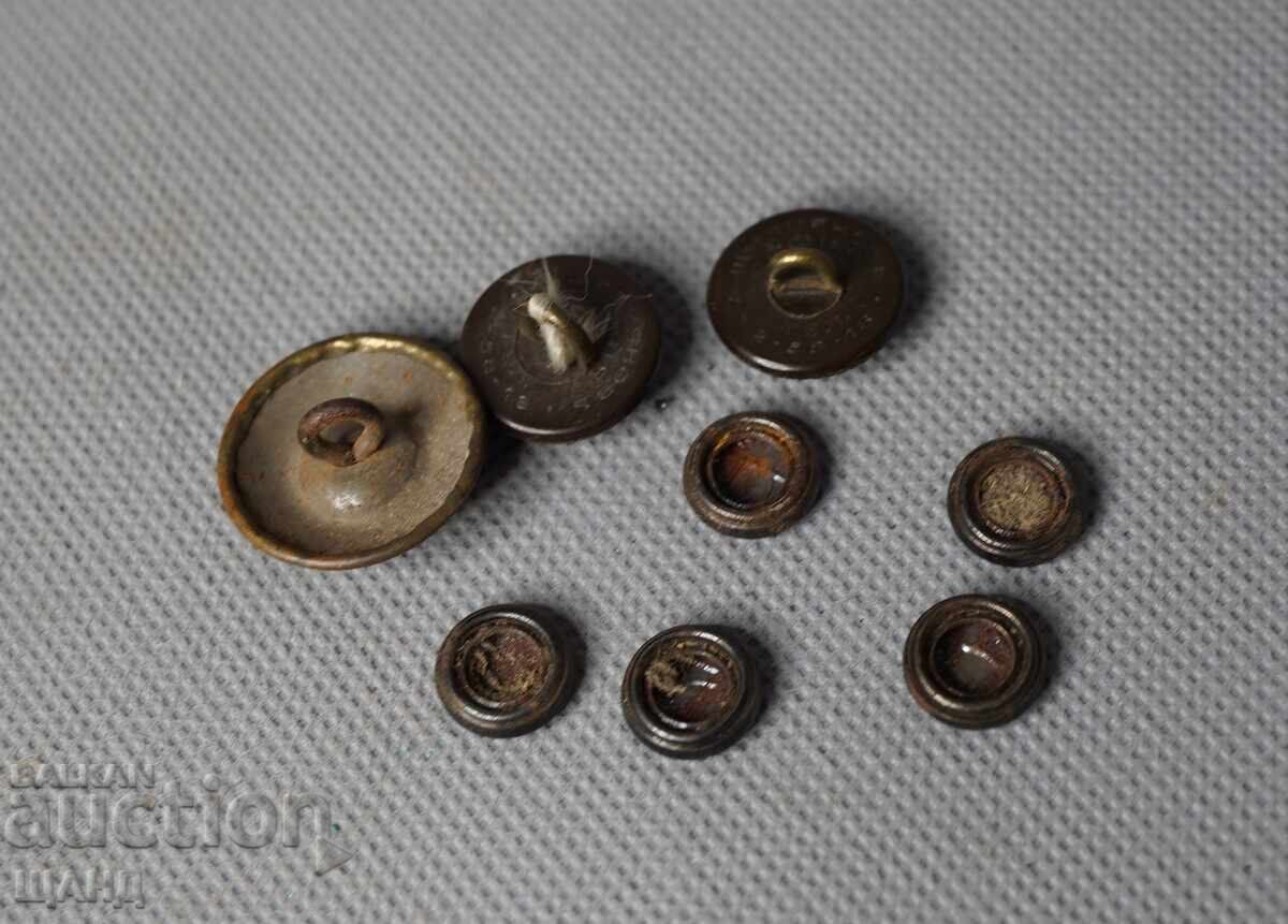 Βασίλειο της Βουλγαρίας, παρτίδα στρατιωτικών κουμπιών, σφραγίδα, επωμίδες, επωλέτες με τιμή 10.25 BGN | € 5.24 Βασίλειο της Βουλγαρίας, παρτίδα στρατιωτικών κουμπιών, σφραγίδα, επωμίδες, επωλέτες με τιμή 10.25 BGN | € 5.24