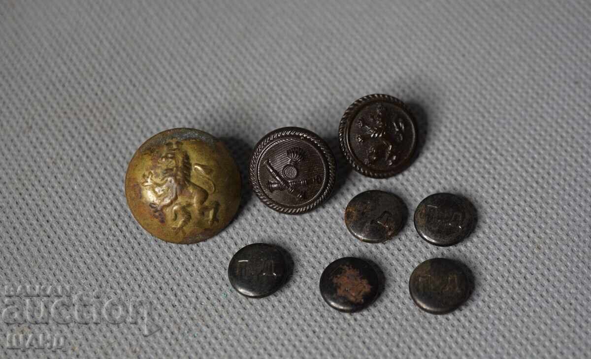 Βασίλειο της Βουλγαρίας, παρτίδα στρατιωτικών κουμπιών, σφραγίδα, επωμίδες, επωλέτες Βασίλειο της Βουλγαρίας, παρτίδα στρατιωτικών κουμπιών, σφραγίδα, επωμίδες, επωλέτες