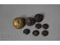Kingdom of Bulgaria lot military buttons seal shoulder boards epaulettes