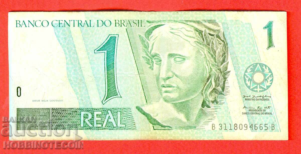 BRAZILIA BRAZIL 1 Real emisiune 1999 - 2001 semnătură - 7