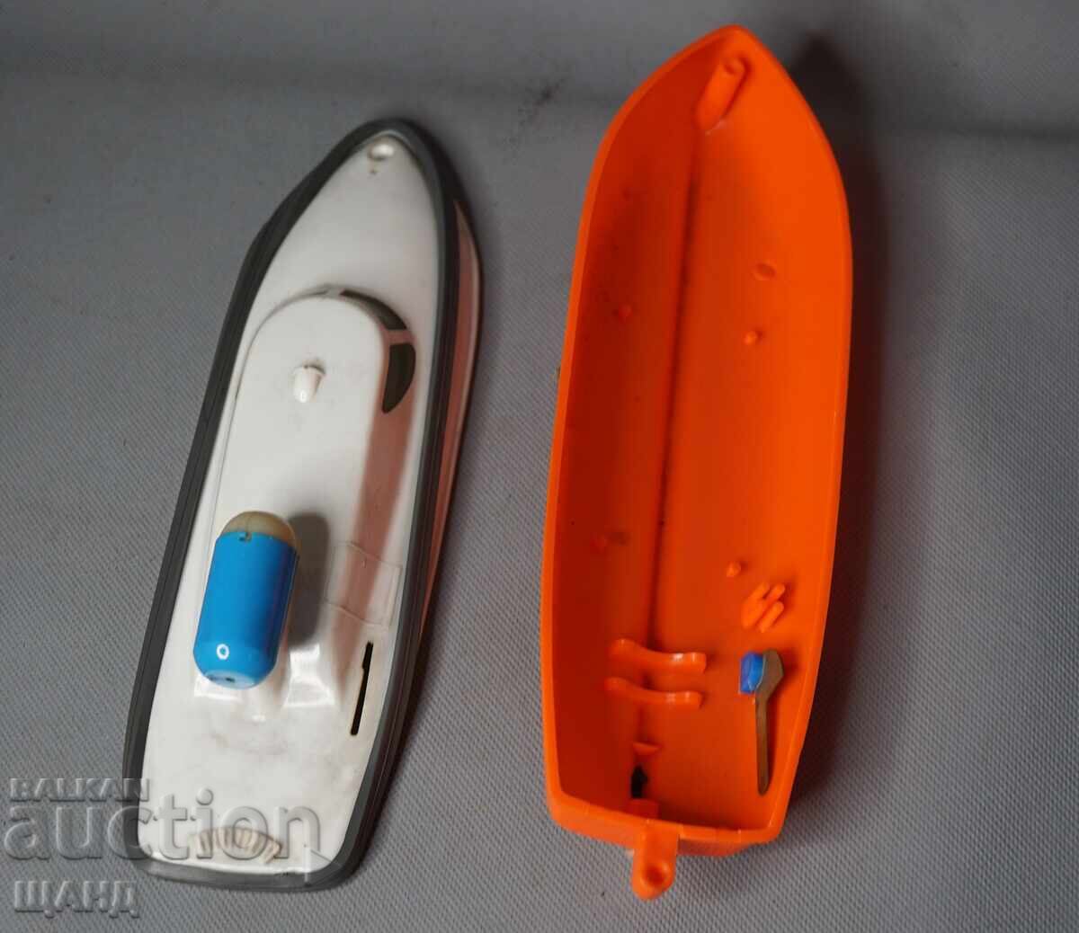 PREFO Old German plastic toy model boat with box - 6