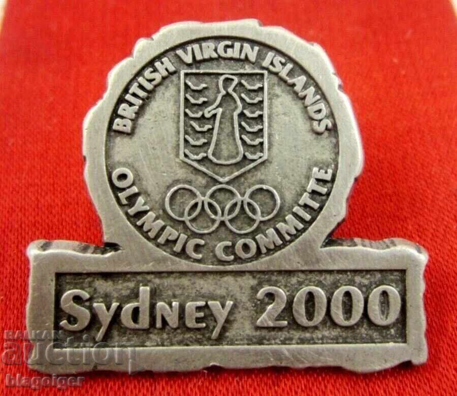 Олимпийска значка-Вирджински острови-Олимпиада Сидней 2000 Олимпийска значка-Вирджински острови-Олимпиада Сидней 2000