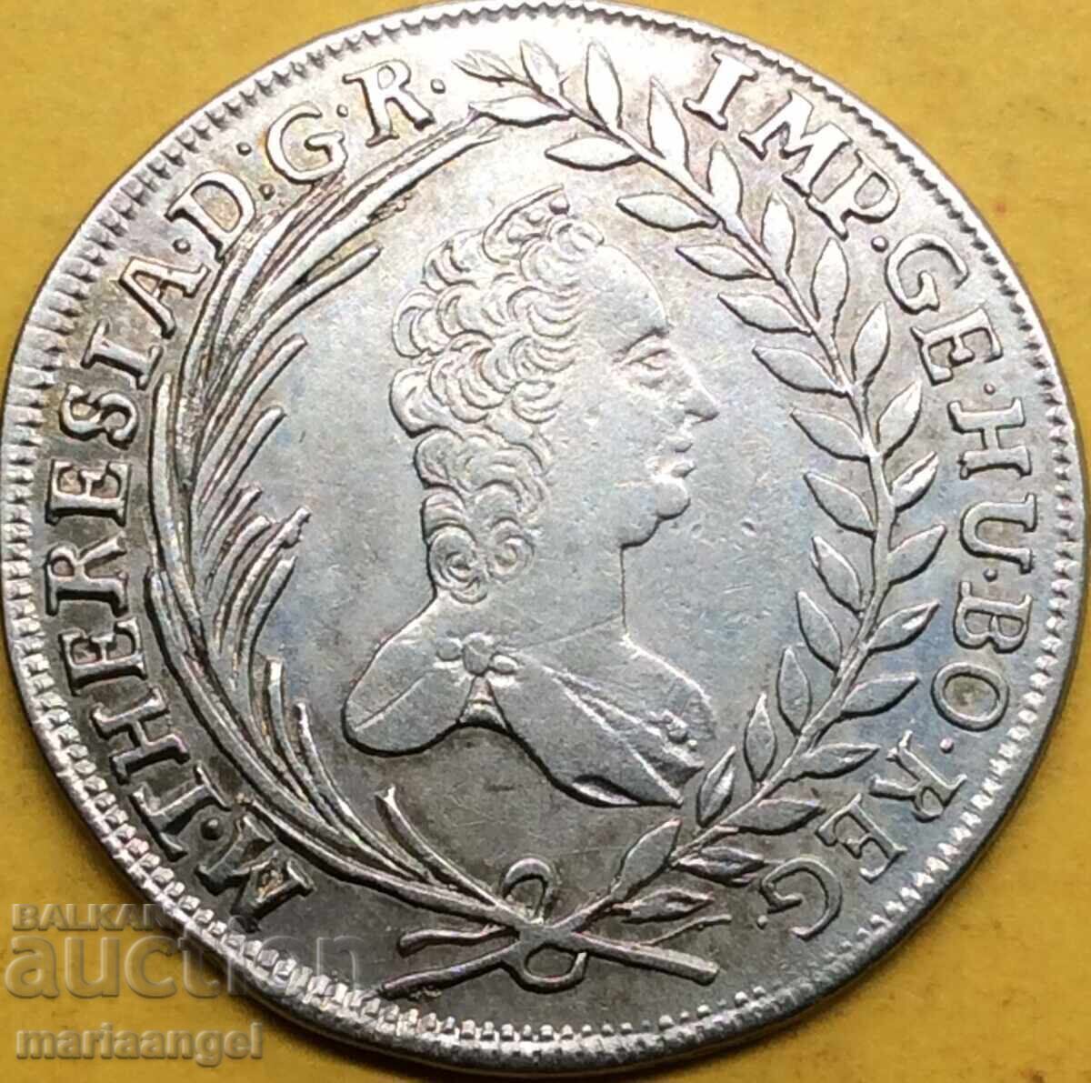 20 Kreuzer 1764 Hungary Maria Theresa KB - Kremnica Silver - 7