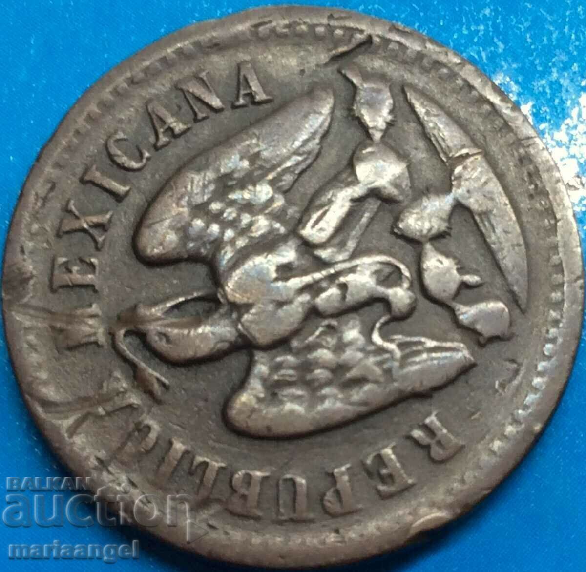 Μεξικό 1 centavo 1863 7,73 g χαλκού με τιμή 39.00 BGN | € 19.94 Μεξικό 1 centavo 1863 7,73 g χαλκού με τιμή 39.00 BGN | € 19.94