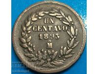 Mexic 1 centavo 1863 7,73g cupru