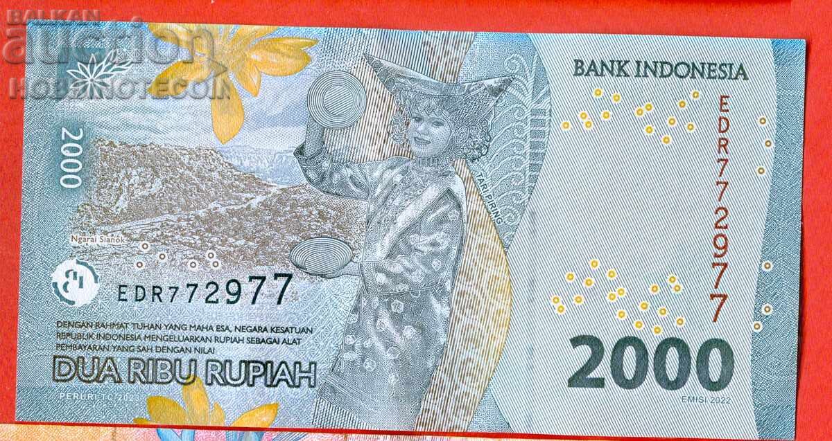 INDONESIA INDONESIA 2000 - 2,000 issue 2022 / 2023 INDONESIA INDONESIA 2000 - 2,000 issue 2022 / 2023