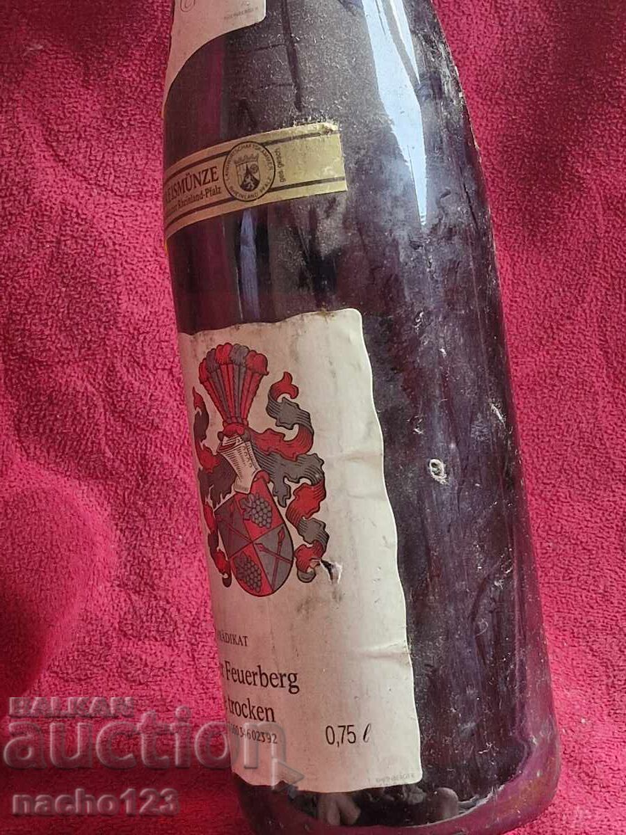 Delivery of Bottle of quality German white wine 1991