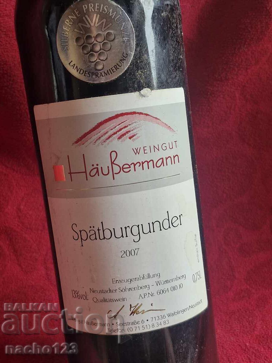 Bottle of quality German red wine 2007 with price 20.00 BGN | € 10.23