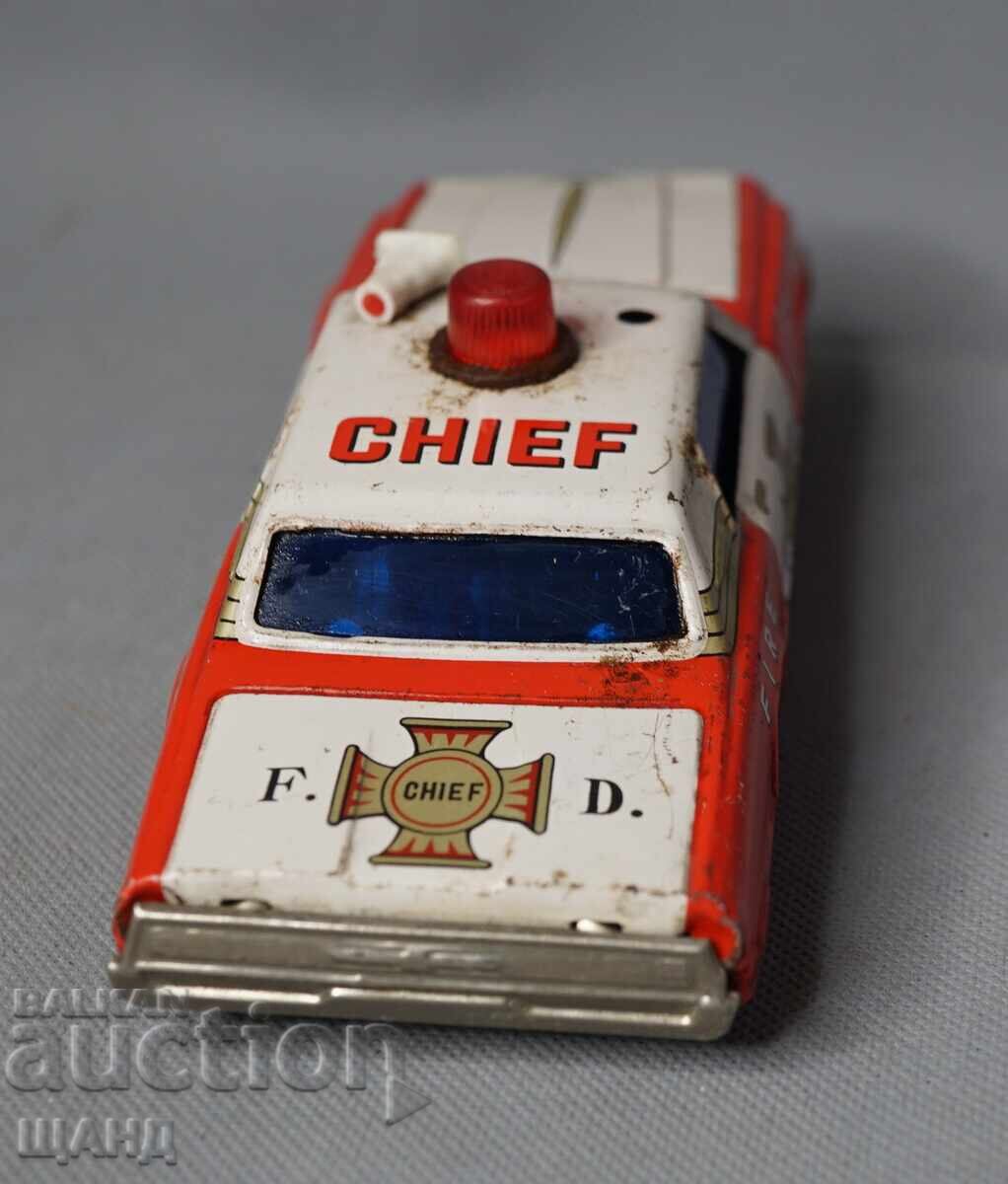 Livrarea Ford Thunderbird Veche mașină de jucărie din metal japonez Livrarea Ford Thunderbird Veche mașină de jucărie din metal japonez