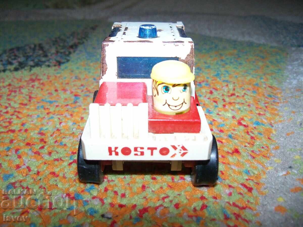 Παλιό γαλλικό μεταλλικό παιδικό καροτσάκι του 1980 - 6