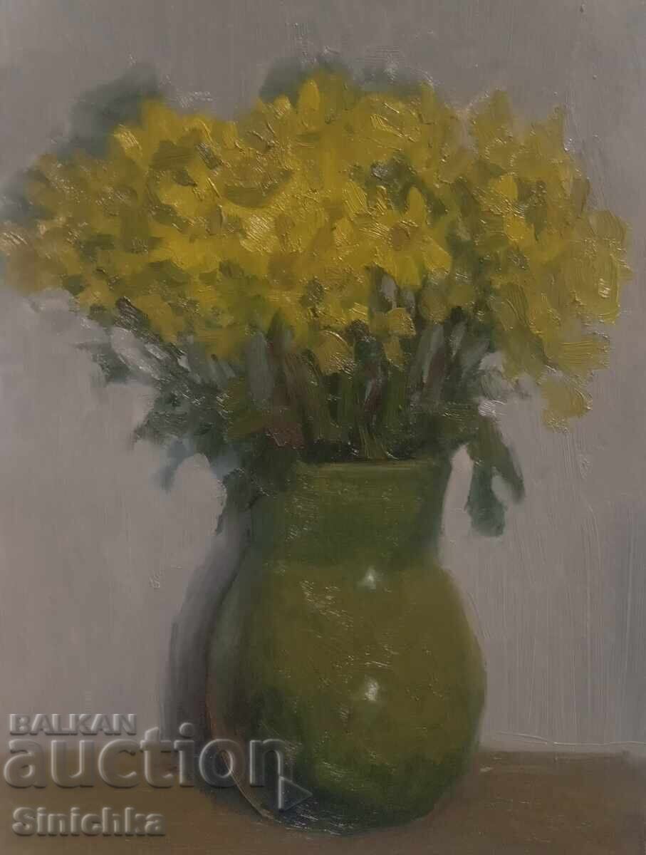 Pictură în ulei, flori