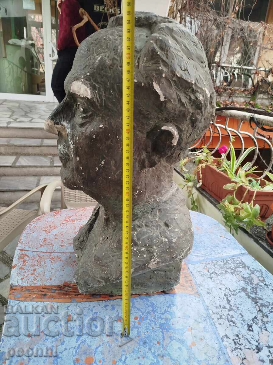 Auction  Large plaster bust of Stefan Makedonski