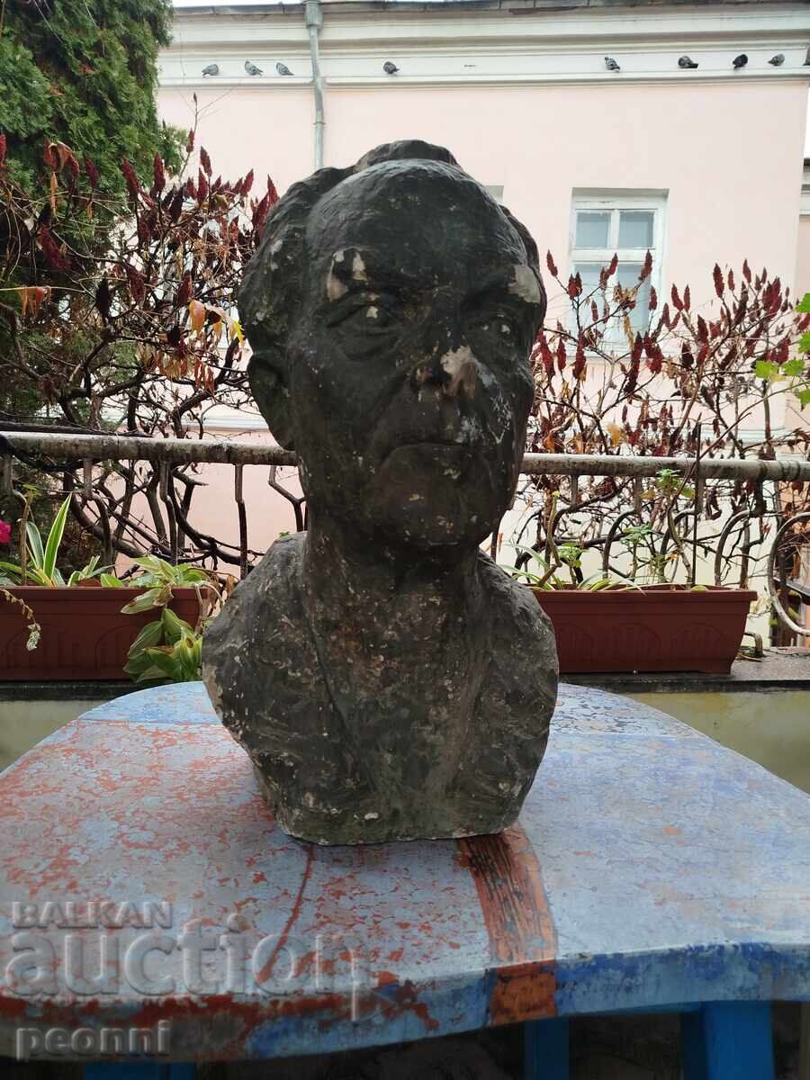 Large plaster bust of Stefan Makedonski