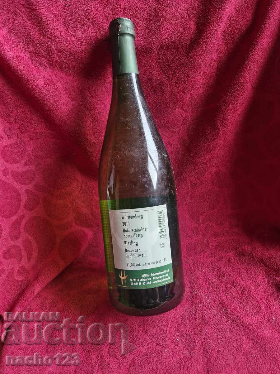 Bottle of quality German white wine 2011 Bottle of quality German white wine 2011