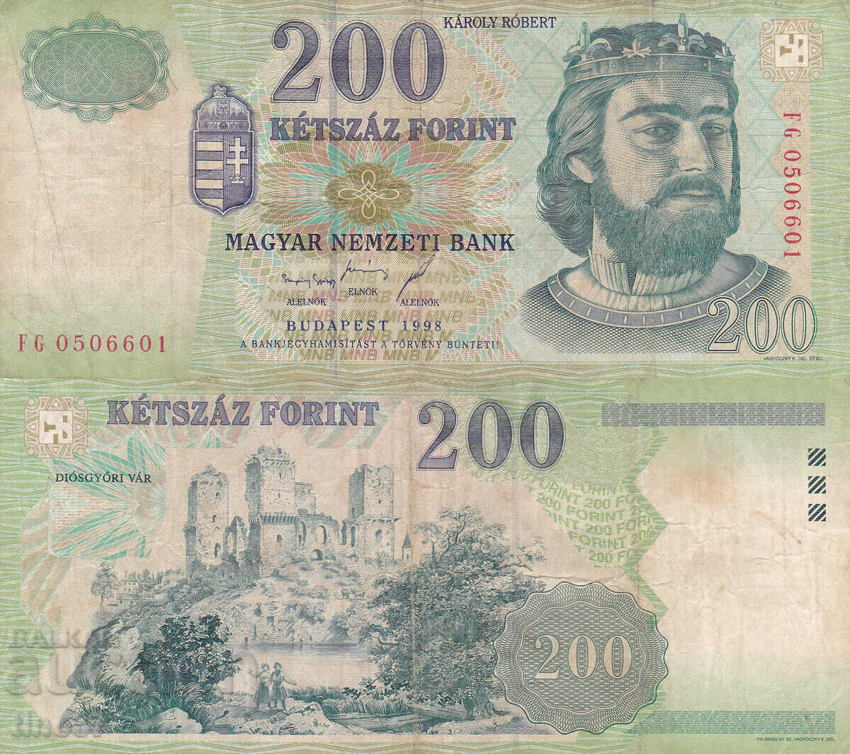 tino37 - HUNGARY - 200 FORINTS - 1998