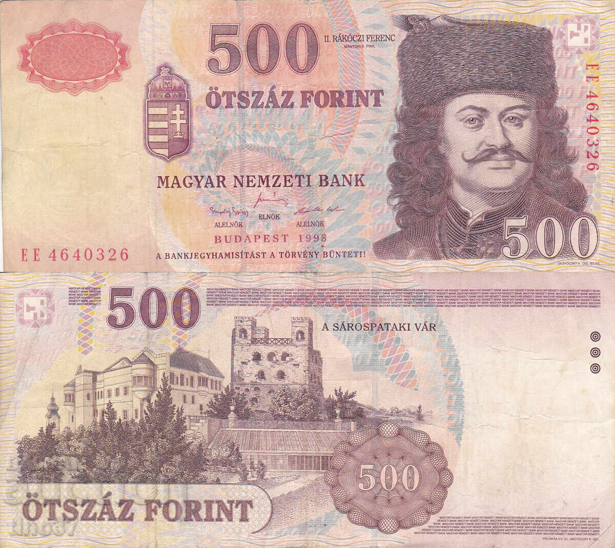 tino37 - HUNGARY - 500 FORINT - 1998 tino37 - HUNGARY - 500 FORINT - 1998