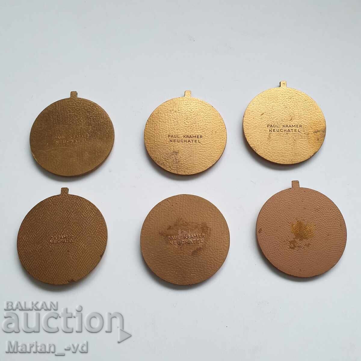 Lot medalii comemorative -Cosmos-P. KRAMER NEUCHATEL - 6