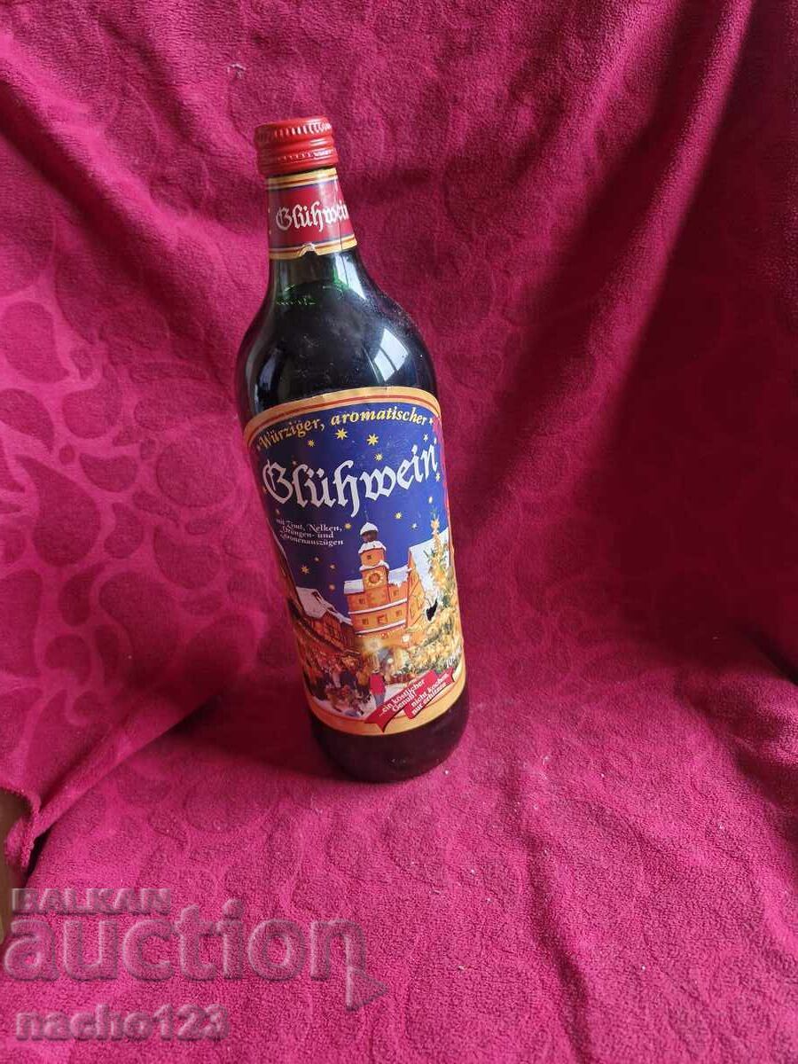 Bottle of quality German red wine