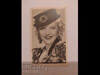 Стара мини картичка на Marta Eggerth - Марта Егерт - Унгария