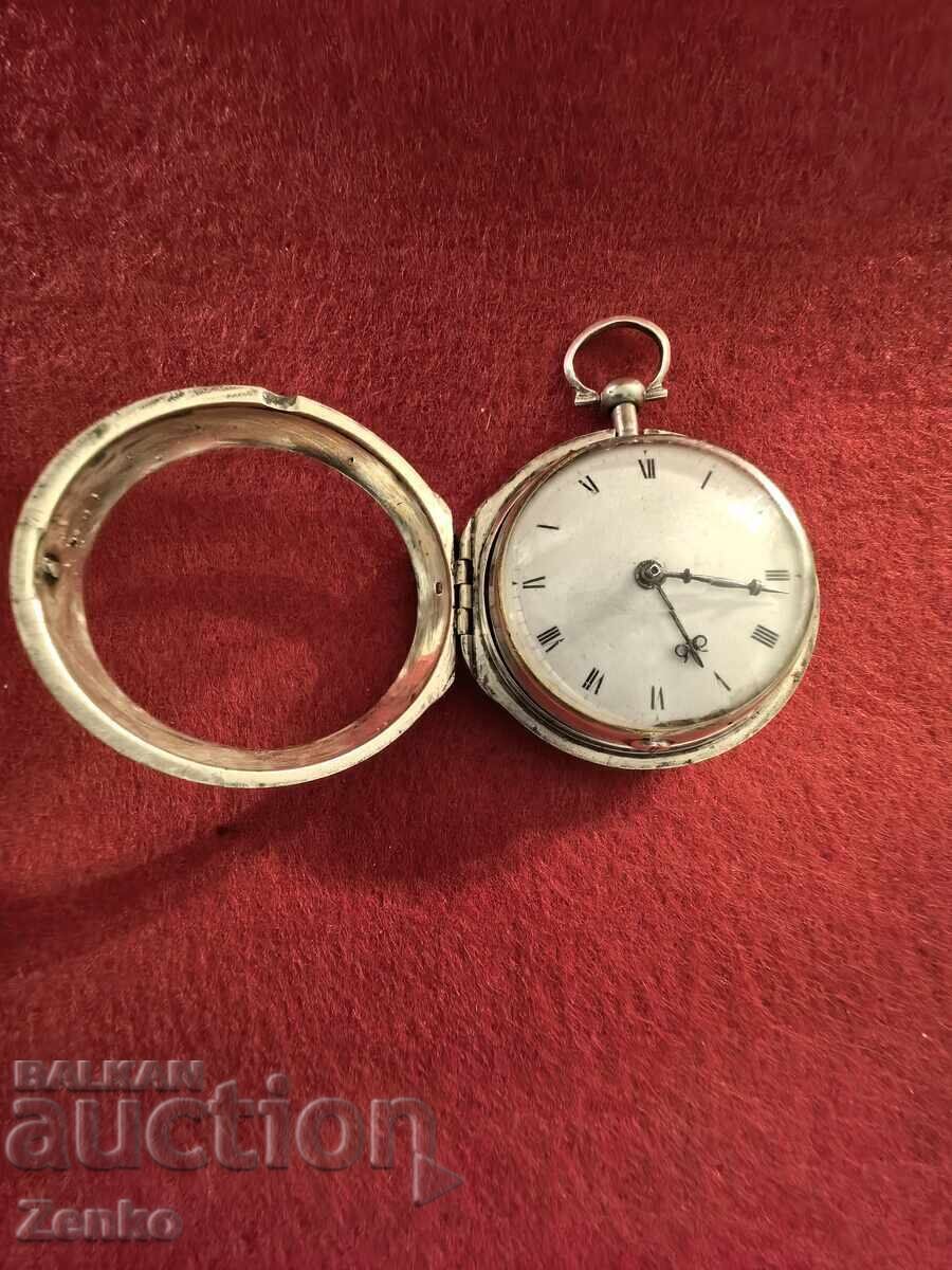Auction Old silver pocket watch Auction Old silver pocket watch
