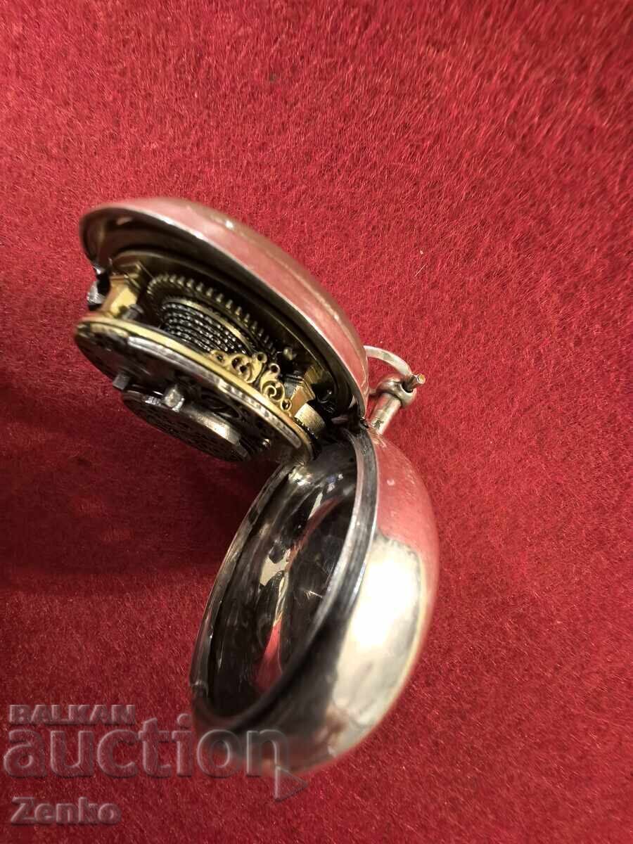 Old silver pocket watch - 5 Old silver pocket watch - 5