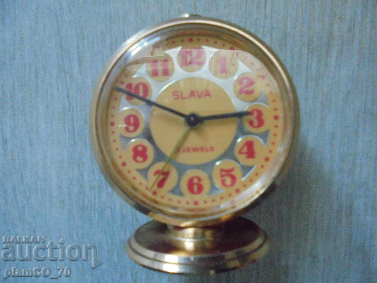 №*8376 Стар механичен съветски будилник SLAVA №*8376 Стар механичен съветски будилник SLAVA