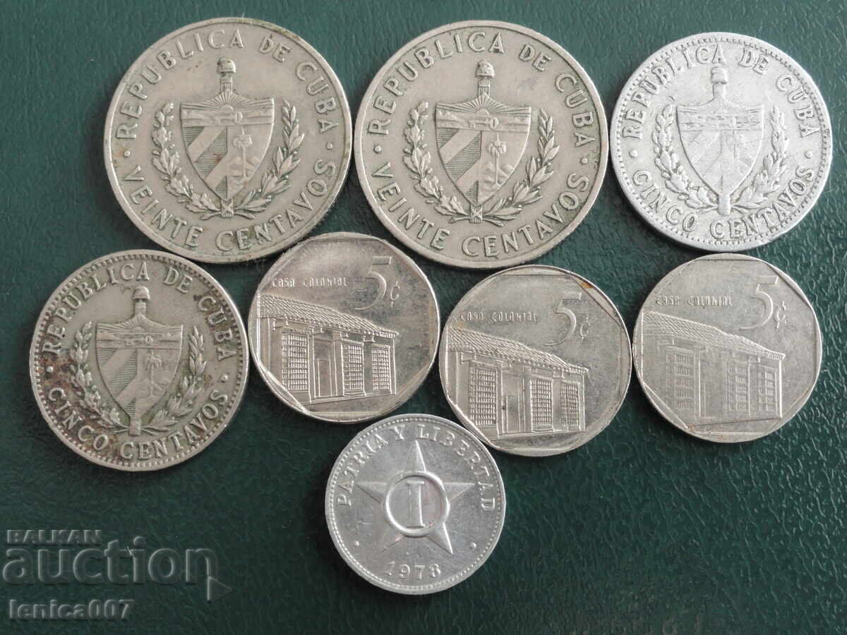Cuba - Coins (8 pieces) with price 8.80 BGN | € 4.50 Cuba - Coins (8 pieces) with price 8.80 BGN | € 4.50