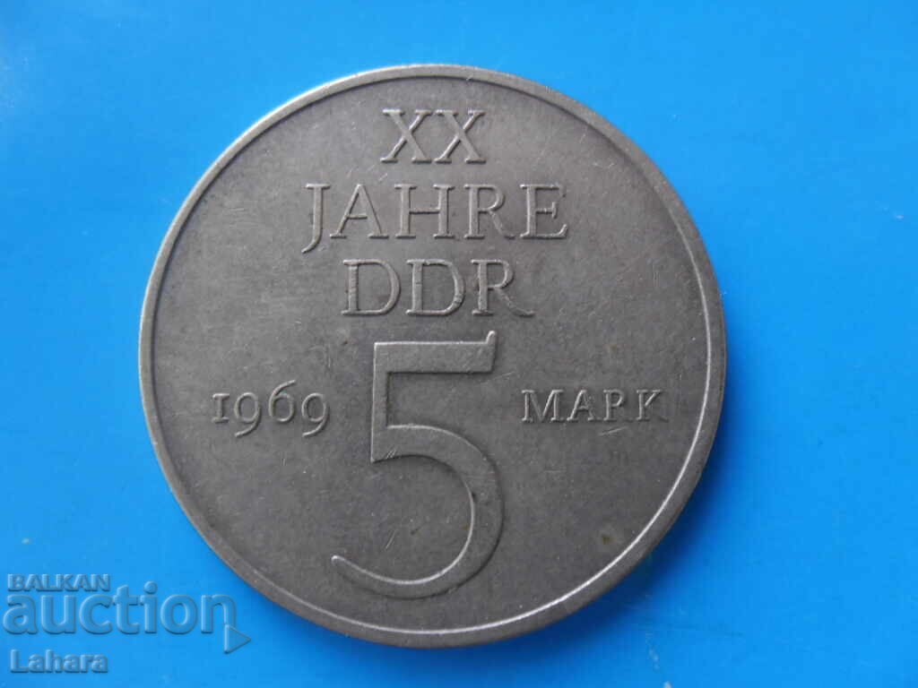 5 mărci 1969 g. RDG, Germania