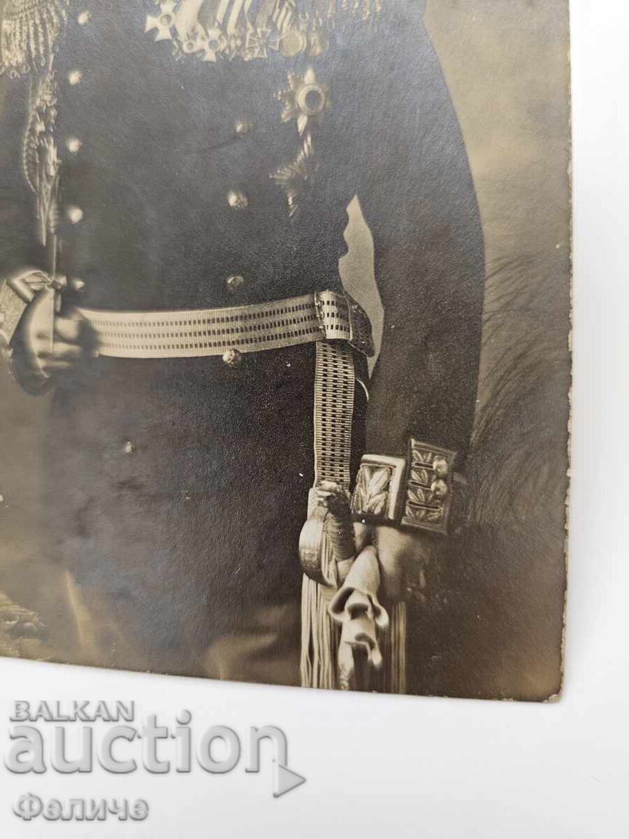 Βασιλική φωτογραφία, καρτ-ποστάλ στρατηγού Κουτίντσεφ με υπογραφή 1914 - 5