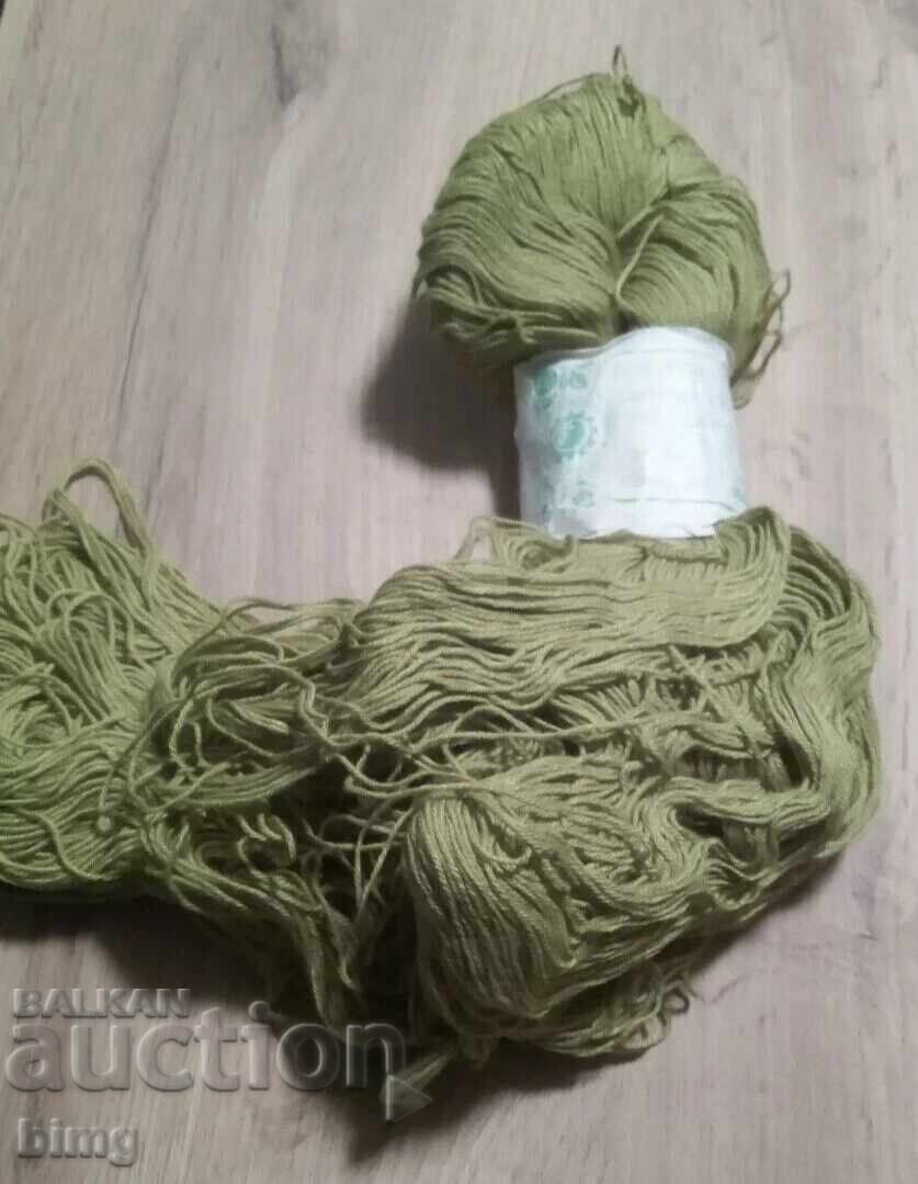 Lot of 9x100g tobacco green yarn with price 9.00 BGN | € 4.60
