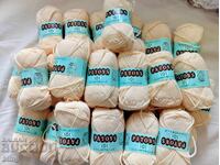 Lot of 30x25.35g yellow PATON yarn