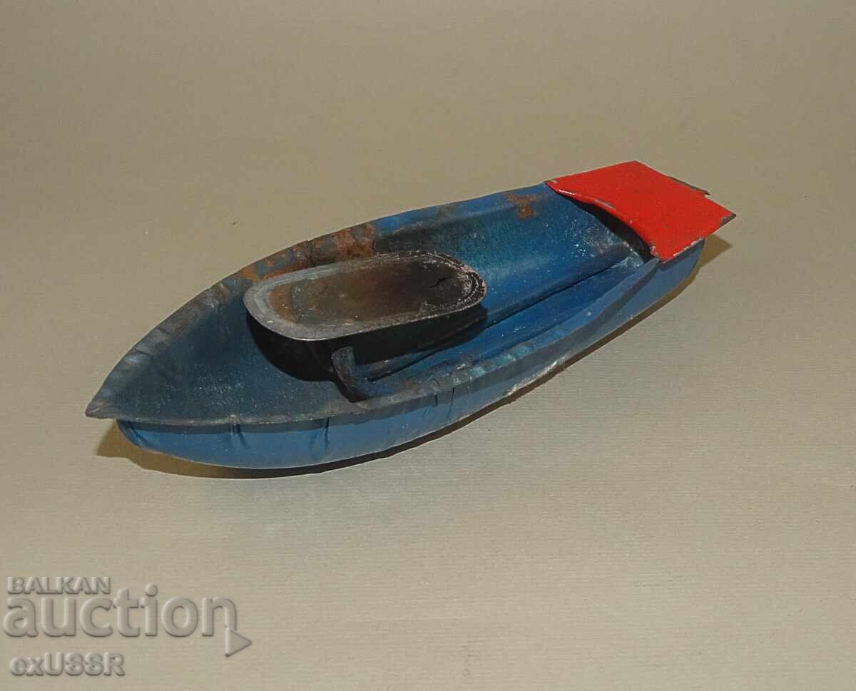 Veche Barca din Tinichea Jucărie Model, Tinichea Veche Barca din Tinichea Jucărie Model, Tinichea