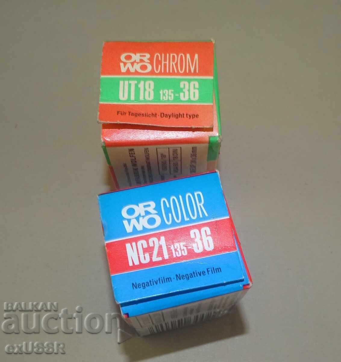 Δημοπρασία 2 έγχρωμα φιλμ ΟΡΒΟ ORWO