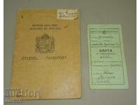 Pașaport ungar vechi și carte de identitate bulgară pe aceeași persoană