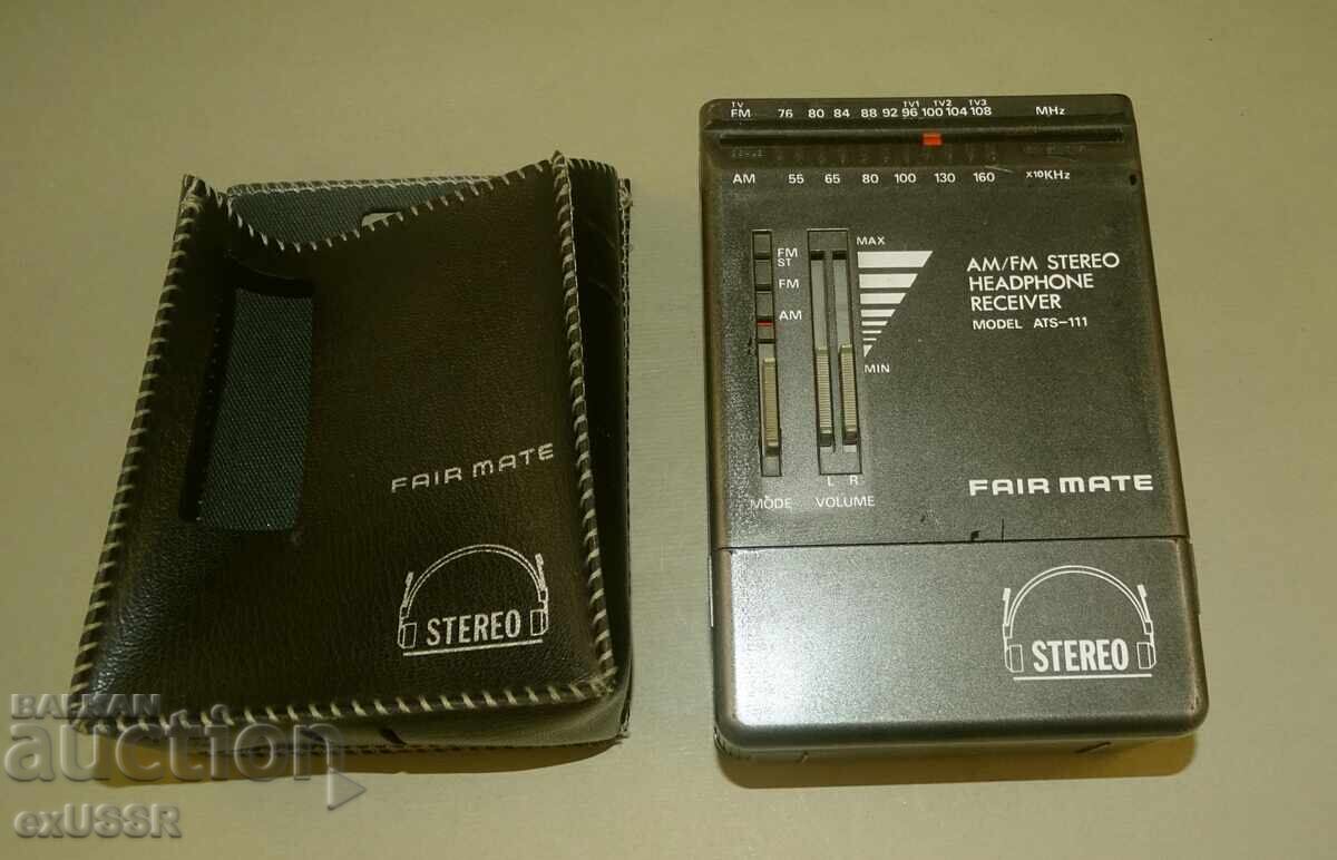 Μικρό ιαπωνικό τρανζίστορ ραδιόφωνο τσέπης FAIR MATE