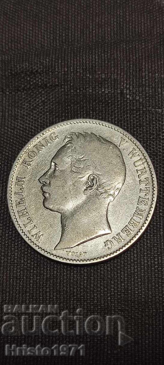 1/2 Gulden 1848 Württemberg with price 110.00 BGN | € 56.24