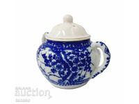 Ιαπωνική πορσελάνινη ζαχαριέρα σε μπλε και λευκό