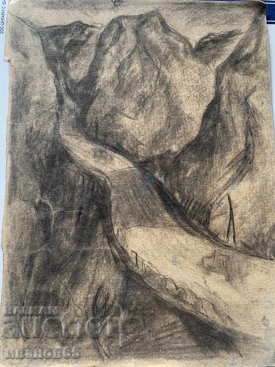 Δημοπρασία Ελαιογραφία ορεινού τοπίου Δημοπρασία Ελαιογραφία ορεινού τοπίου