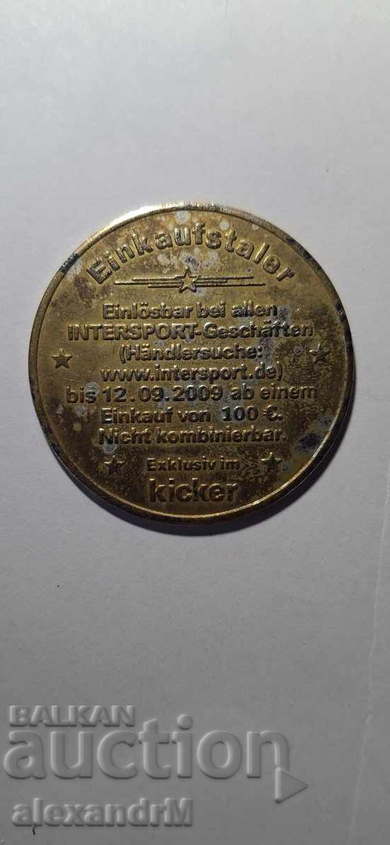 Δελτίο αγορών "Einkaufstaler" από Intersport με τιμή 0.01 BGN | € 0.01