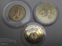 1980 "Spain '82" 1, 2 and 5 Leva. LONG apostrophe