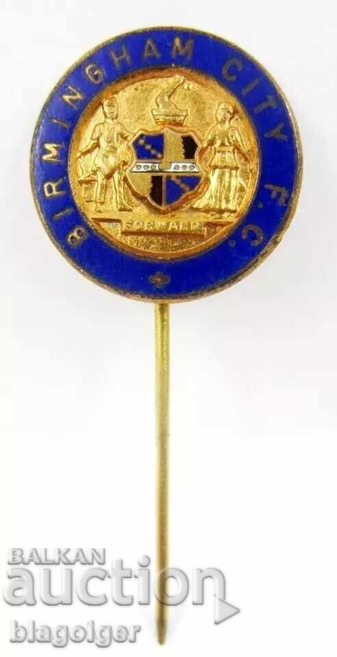 Футбол-ФК БИРМИНГАМ СИТИ АНГЛИЯ-Стара значка-Емайл с цена 12.99 лв. | € 6.64